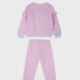 Fleece tracksuit set with print for girls | LILAC Fleece tracksuit set with print for girls | LILAC