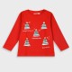 Χριστουγεννιάτική μακό μπλούζα τύπωμα για κορίτσι | ΚΟΚΚΙΝΟ Χριστουγεννιάτική μακό μπλούζα τύπωμα για κορίτσι | ΚΟΚΚΙΝΟ