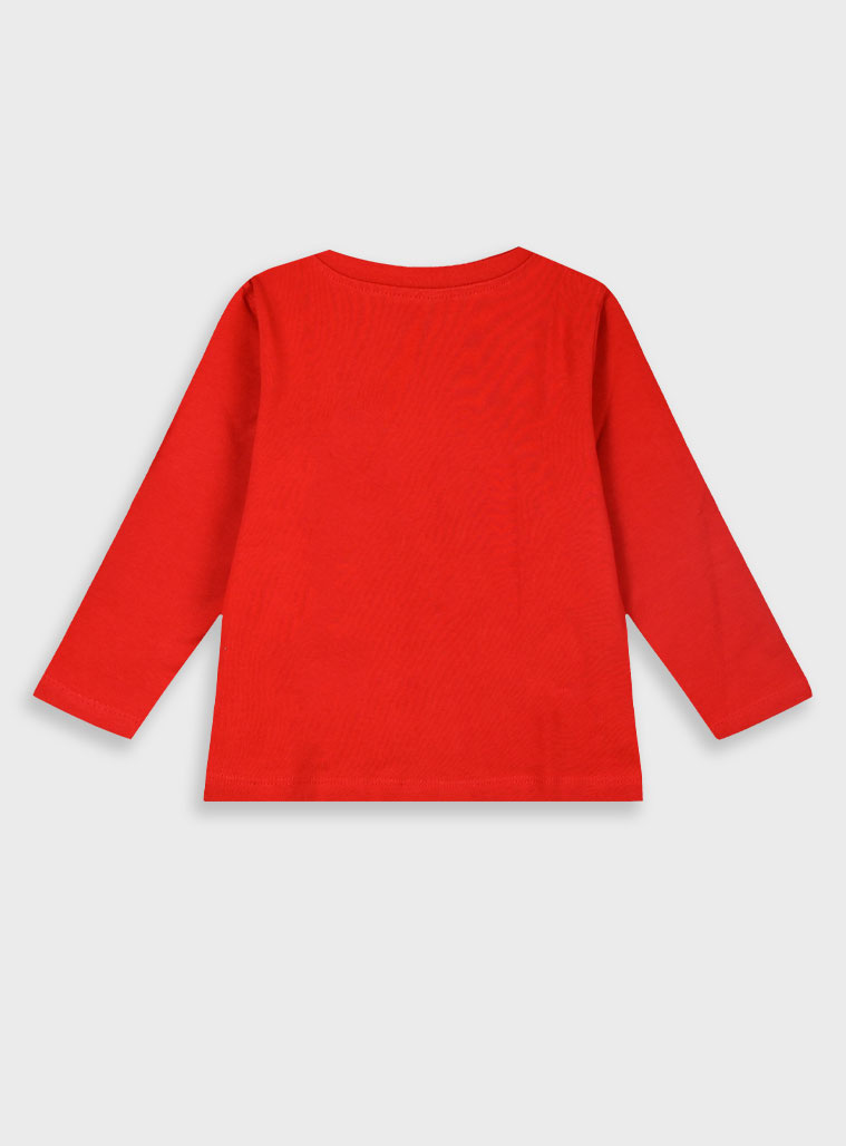 Χριστουγεννιάτική μακό μπλούζα τύπωμα για κορίτσι | ΚΟΚΚΙΝΟ Χριστουγεννιάτική μακό μπλούζα τύπωμα για κορίτσι | ΚΟΚΚΙΝΟ