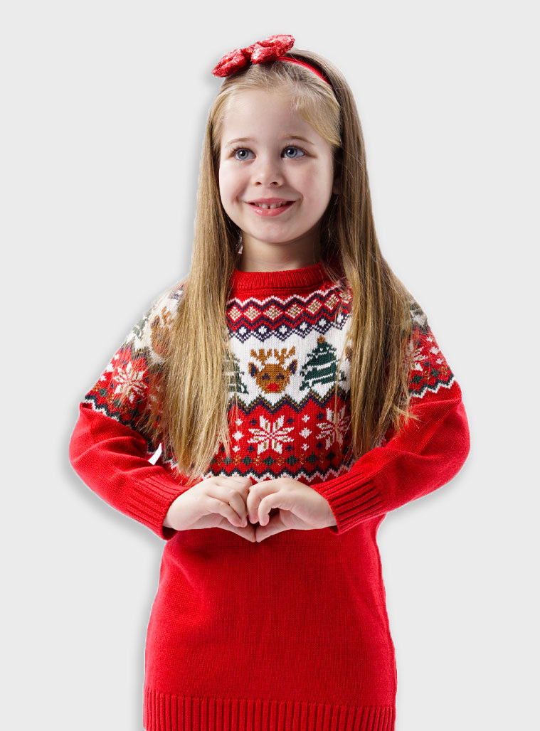 Χριστουγεννιάτικο πλεκτό φόρεμα | ΚΟΚΚΙΝΟ Χριστουγεννιάτικο πλεκτό φόρεμα | ΚΟΚΚΙΝΟ