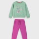 Fleece tracksuit set with print for girls | DAHLIA