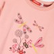 Fleece tracksuit set with print for girls | TERRACOTTA