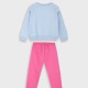 Fleece tracksuit set with print for girls | STRAWBERRY