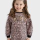 Leopard print fleece dress | SUGARPLUM