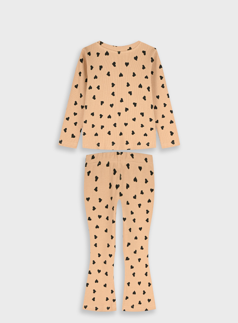 Ribbed set | ALL OVER PRINT