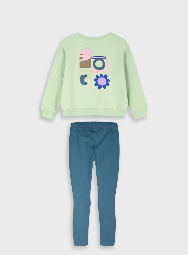 Set sweatshirt with leggings | AQUA