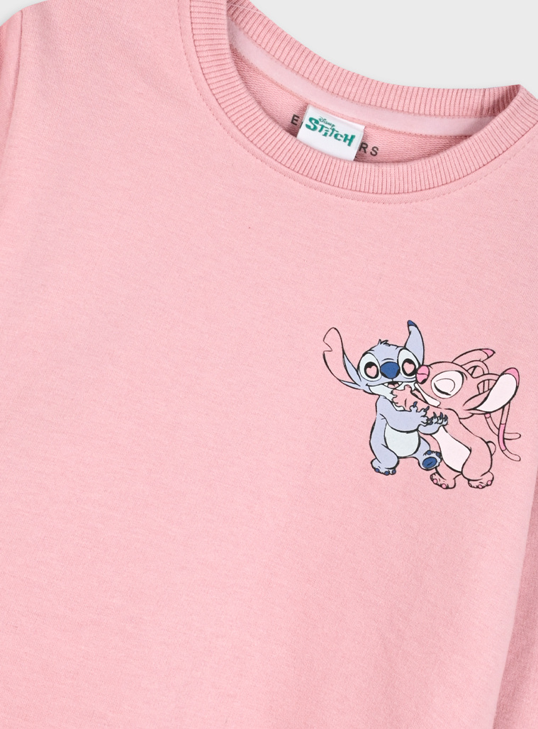 Stitch μπλούζα | ΣΚΟΝΙΣΜΕΝΟ ΡΟΖ