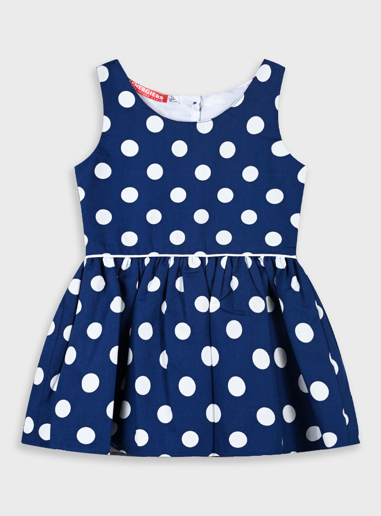 Polka dot dress for girls | INDIGO