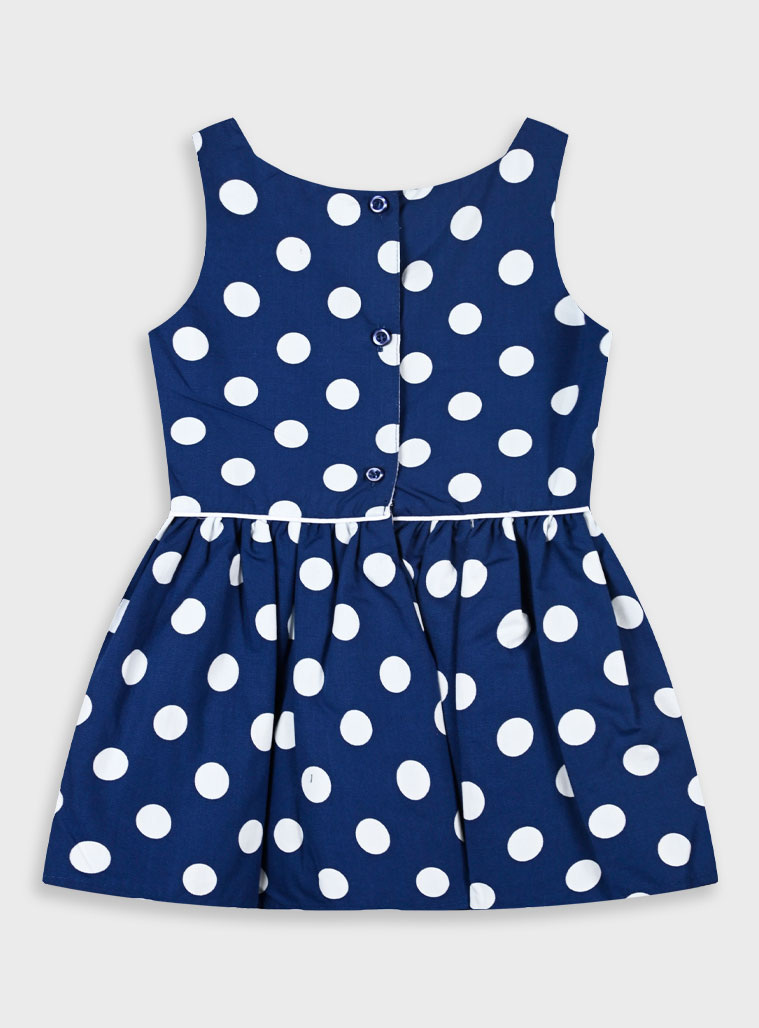 Polka dot dress for girls | INDIGO