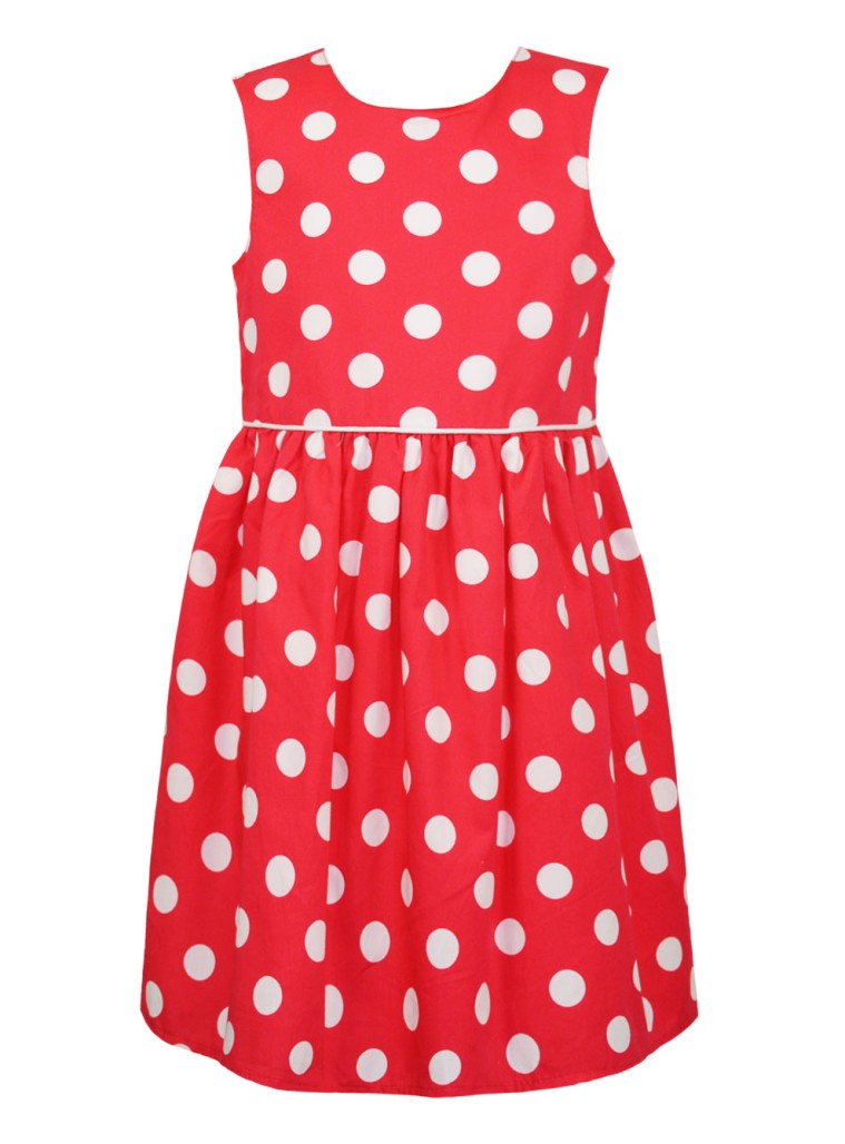 Polka dot dress for girls | CHERRY