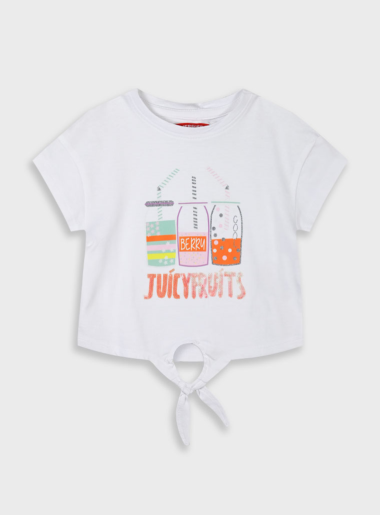 Μπλούζα με τύπωμα για κορίτσι | ΛΕΥΚΟ