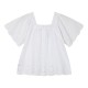 Girl΄s top with embroidery | WHITE