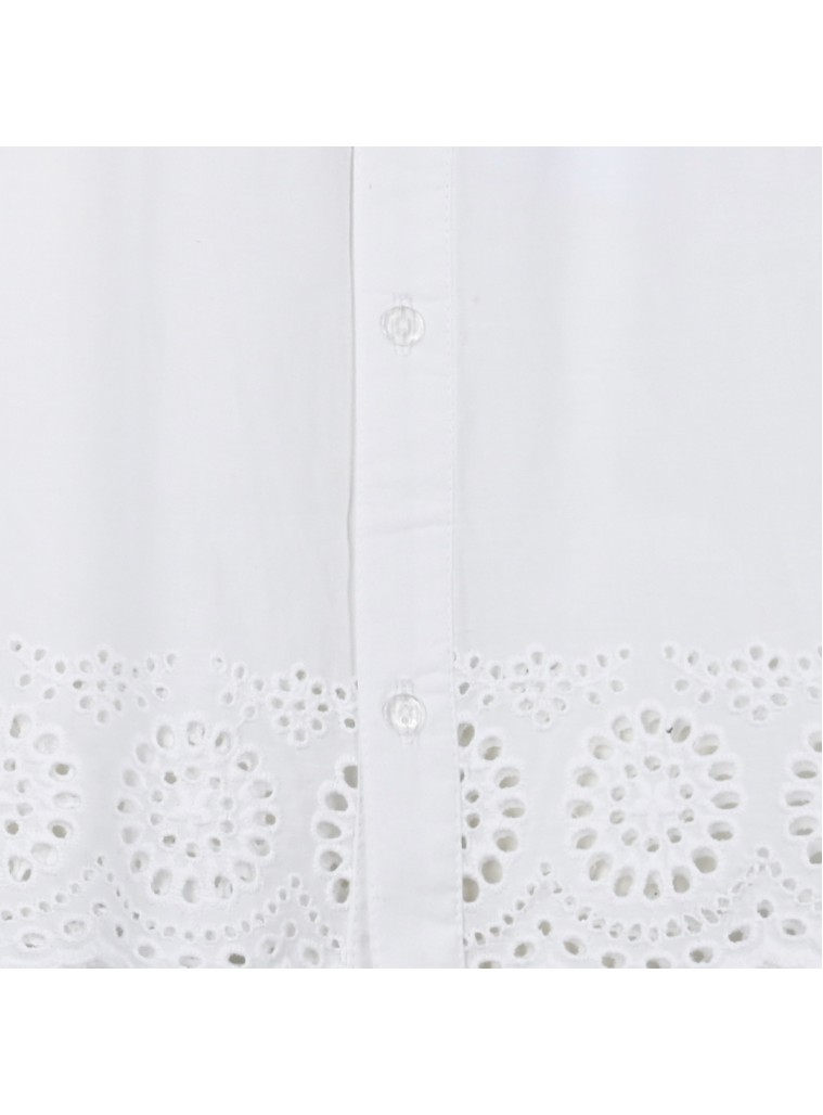 Girl΄s top with embroidery | WHITE