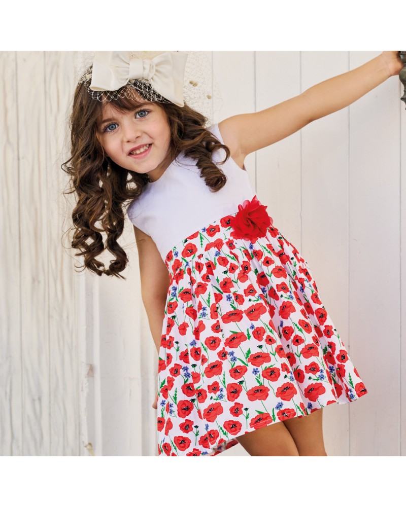 Παιδικό αμάνκο φόρεμα φλοράλ για κορίτσι | ΕΜΠΡΙΜΕ