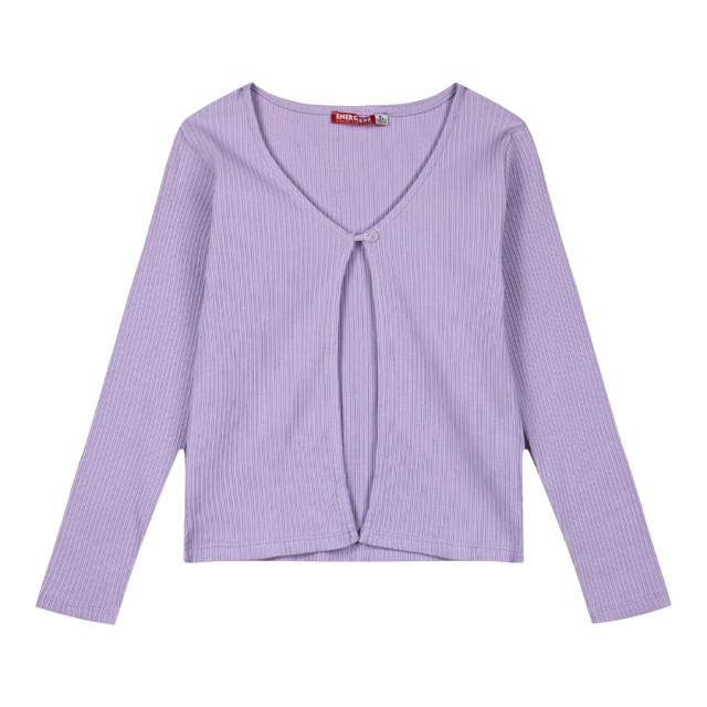 Girl΄s ribbed jacket | LILAC