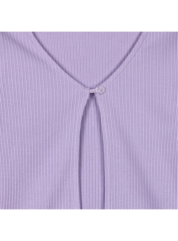 Girl΄s ribbed jacket | LILAC