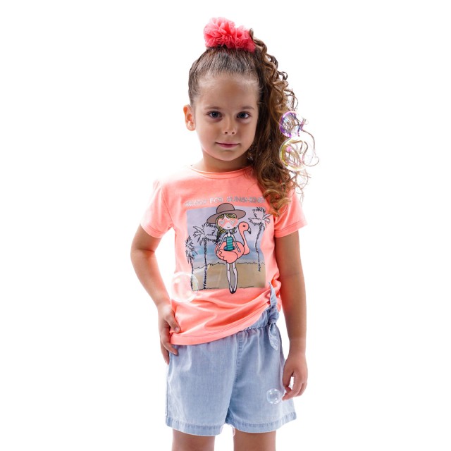 Παιδικό σετ 2 τεμάχια με τύπωμα για κορίτσι | ΜΠΛΕ ΤΖΗΝ