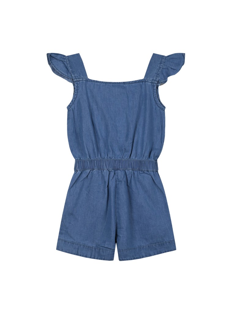 Girl΄s jean romper | BLUE DENIM