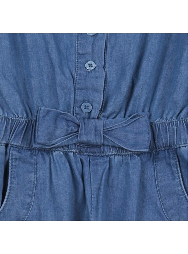 Girl΄s jean romper | BLUE DENIM