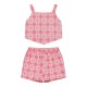 Girl΄s 2 piece set with embroidery | PINK