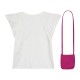 T-shirt with bag | WHITE