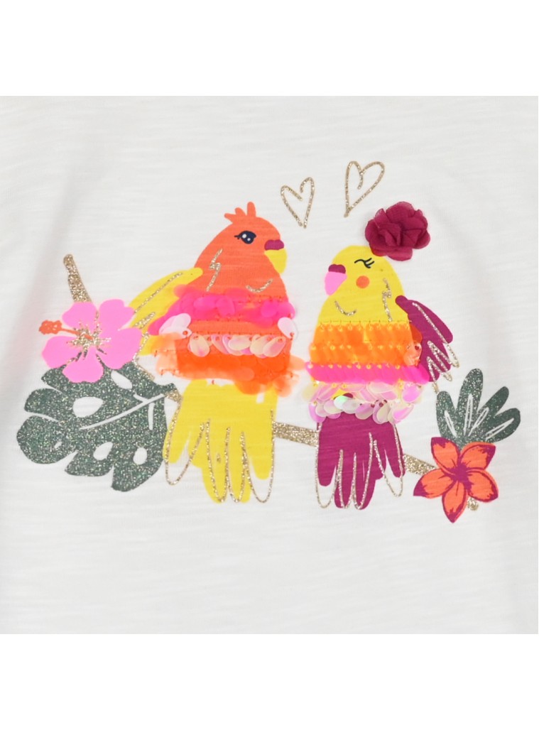 T-shirt with bag | WHITE