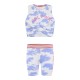 Girl΄s 2 piece tie dye set with print | BLUE DREAM
