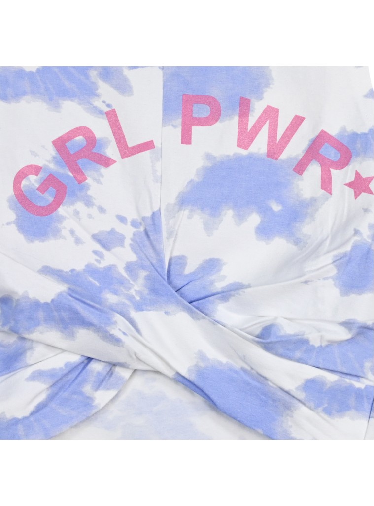 Girl΄s 2 piece tie dye set with print | BLUE DREAM