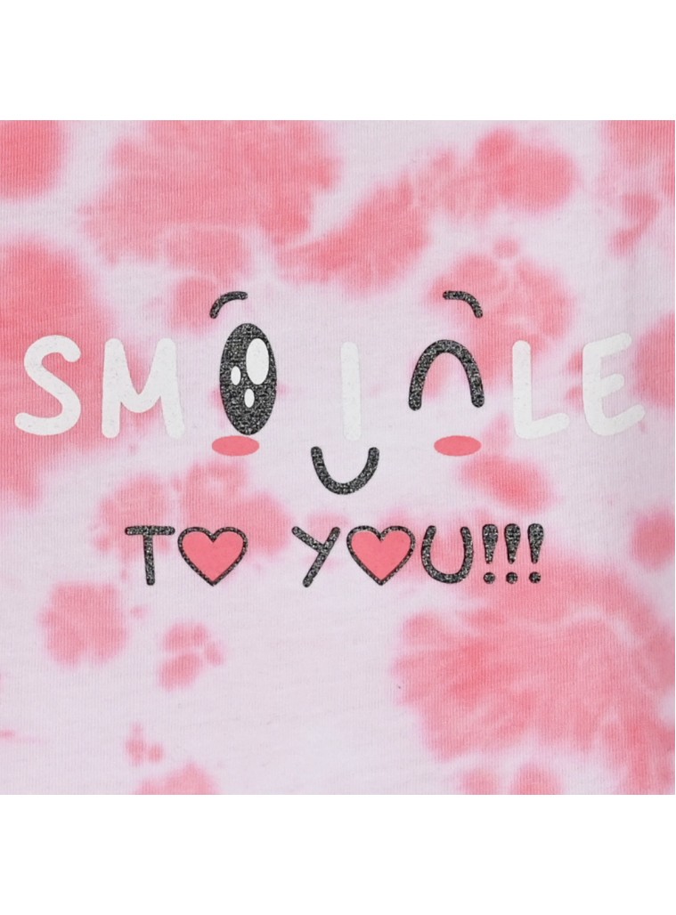 Παιδικό σετ 2 τεμάχια με μπατίκ μπλούζα με τύπωμα για κορίτσι | ΜΑΥΡΟ