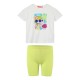 Girl΄s 2 piece set with print | BRIGHT GREEN