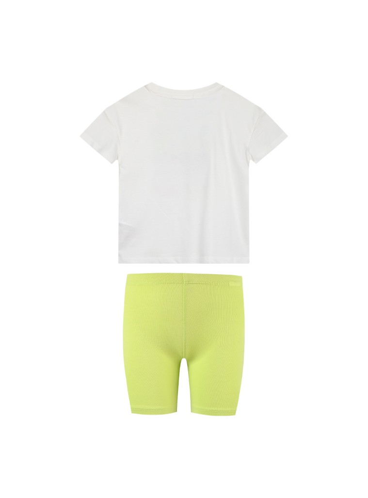 Girl΄s 2 piece set with print | BRIGHT GREEN