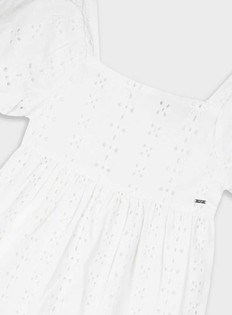 Κιπούρ φόρεμα για κορίτσι | ΛΕΥΚΟ