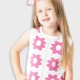 Knit top for girls | WHITE