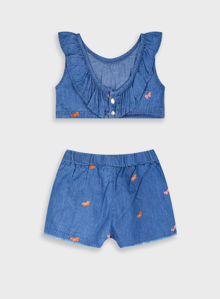Denim set for girls | LIGHT BLUE DENIM
