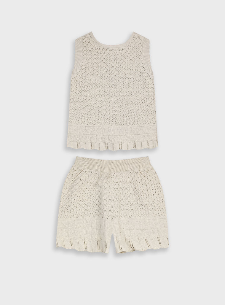 Knit set for girls | VANILLA