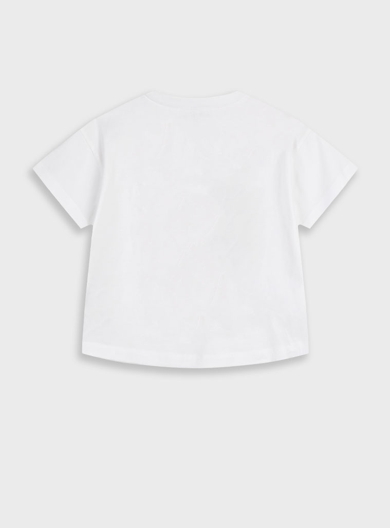 Μπλούζα με τύπωμα για κορίτσι | ΛΕΥΚΟ