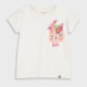 T-shirt with print for girls | ECRU