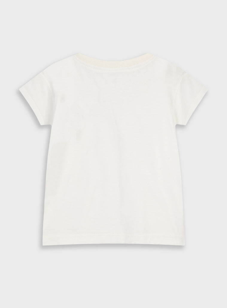 T-shirt with print for girls | ECRU