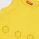 Ribbed tank top for girls | YELLOW