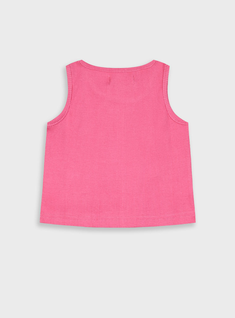 Ribbed tank top for girls | STRAWBERRY