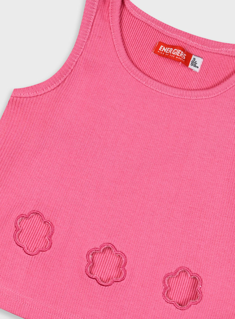 Ribbed tank top for girls | STRAWBERRY