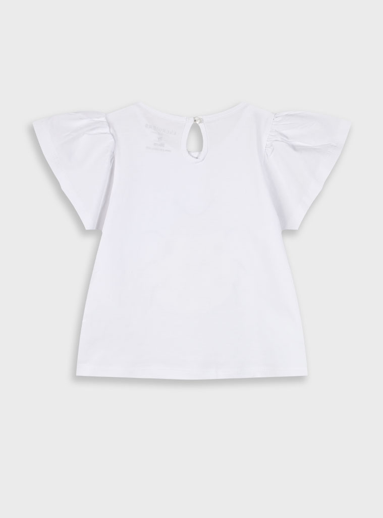 T-shirt with print for girls | ECRU