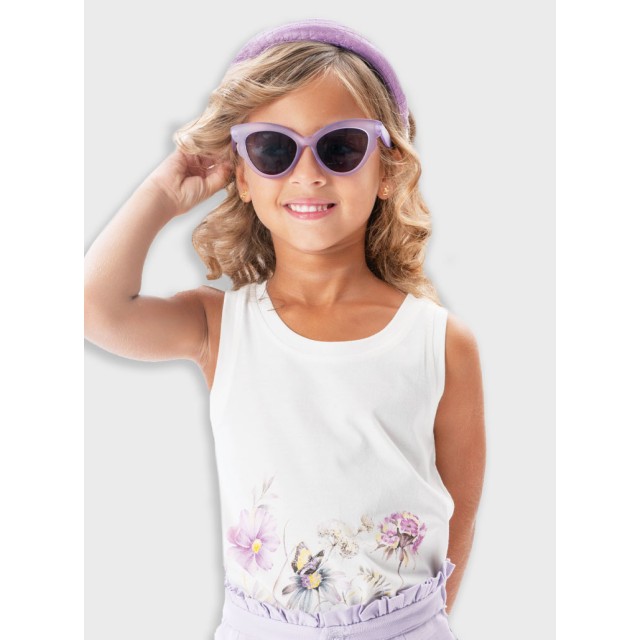 Tank top with print for girls | CREAM