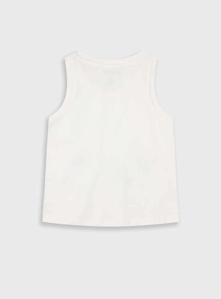 Tank top with print for girls | CREAM