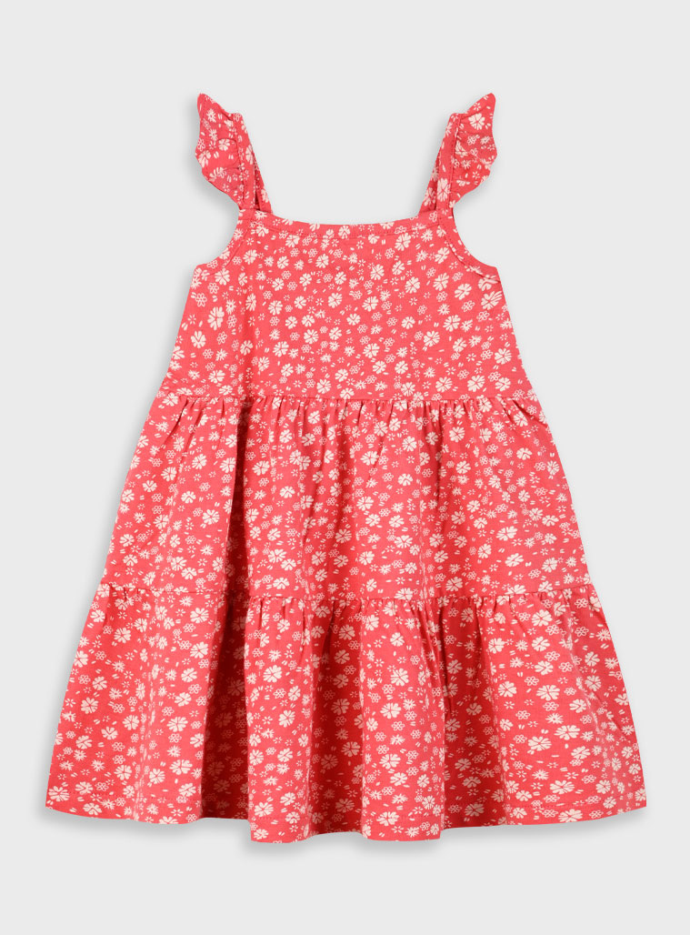 Floral dress for girls | CORAL