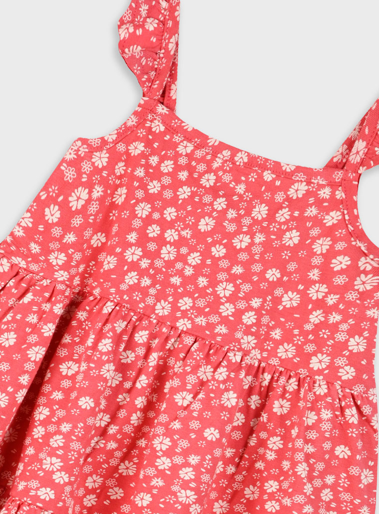 Floral dress for girls | CORAL