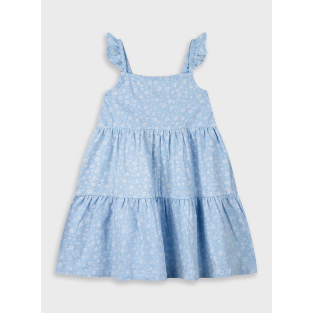 Floral dress for girls | LIGHT BLUE