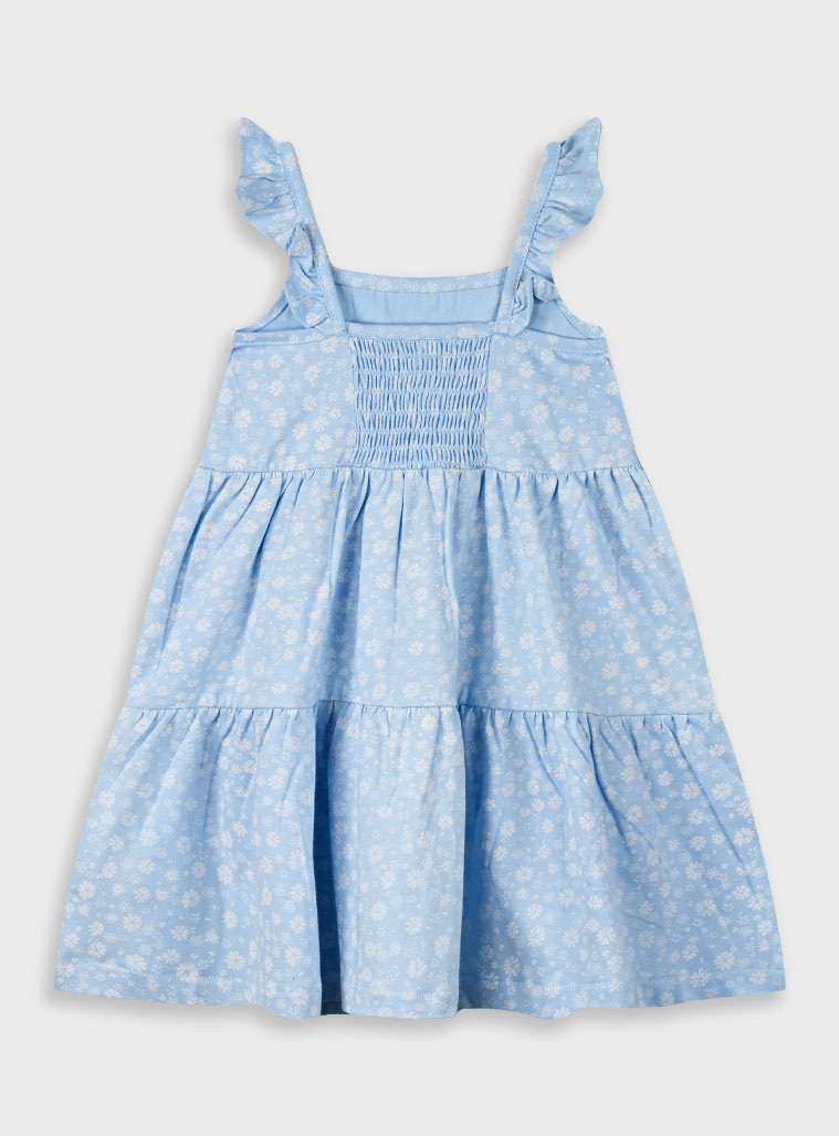 Floral dress for girls | LIGHT BLUE
