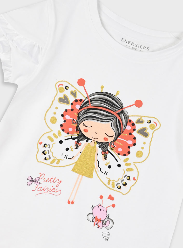 Set with print for girls | CORAL