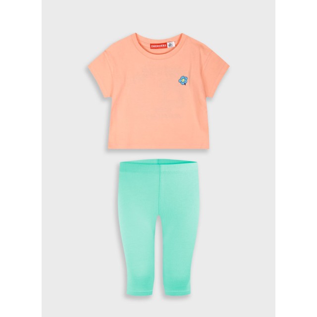 Set with print for girls | NEON GREEN